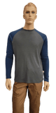 Flame Resistant Inherent Lightweight Baseball Shirt Charcoal/Destin
