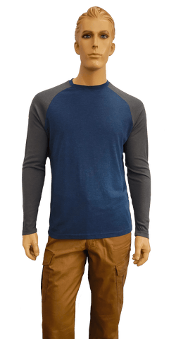 Flame Resistant Inherent Lightweight Baseball Shirt Destin/Charcoal