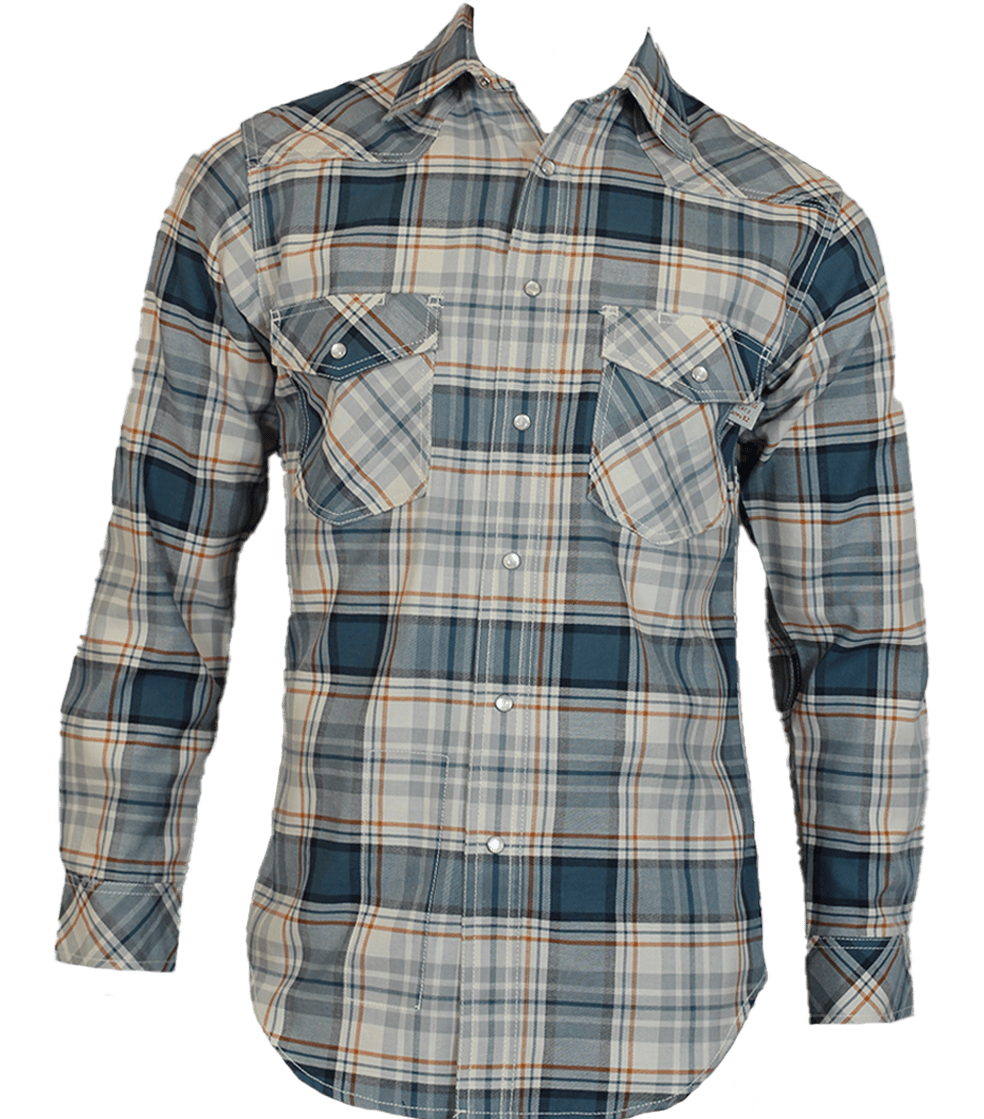 Flame Resistant Western Bering Plaid Snap Shirt