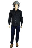 Flame Resistant Black Snap Shirt Jacket