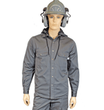 Flame Resistant Charcoal Snap Shirt Jacket