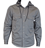 Flame Resistant Charcoal Snap Shirt Jacket