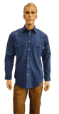 Flame Resistant Ripstop Snap Shirt Destin Blue