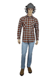 Flame Resistant Western Russet Plaid Snap Shirt