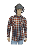 Flame Resistant Western Russet Plaid Snap Shirt