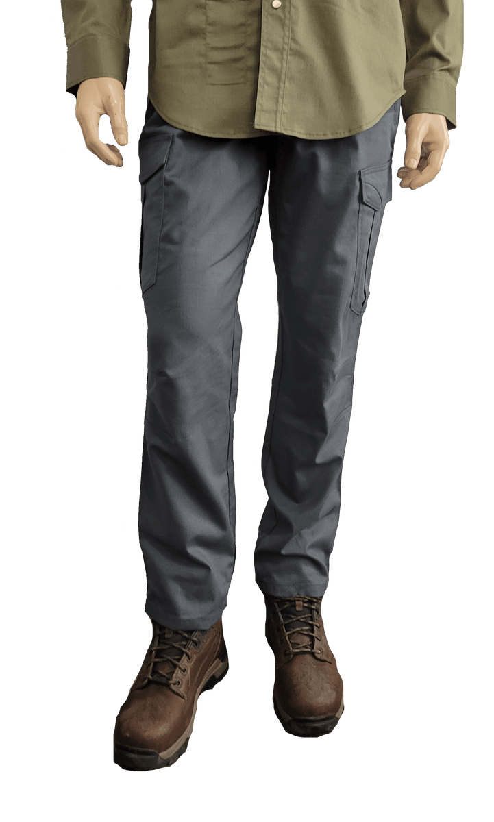 Flame Resistant RipStop Cargo Pants Charcoal Oil and Gas Safety Supply