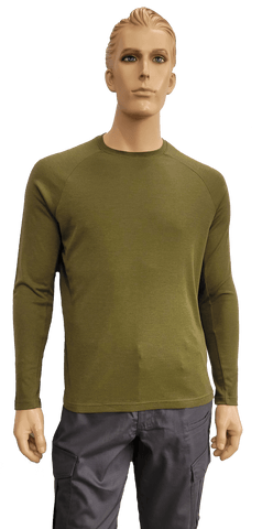 Flame Resistant Inherent Lightweight Raglan Shirt Moss