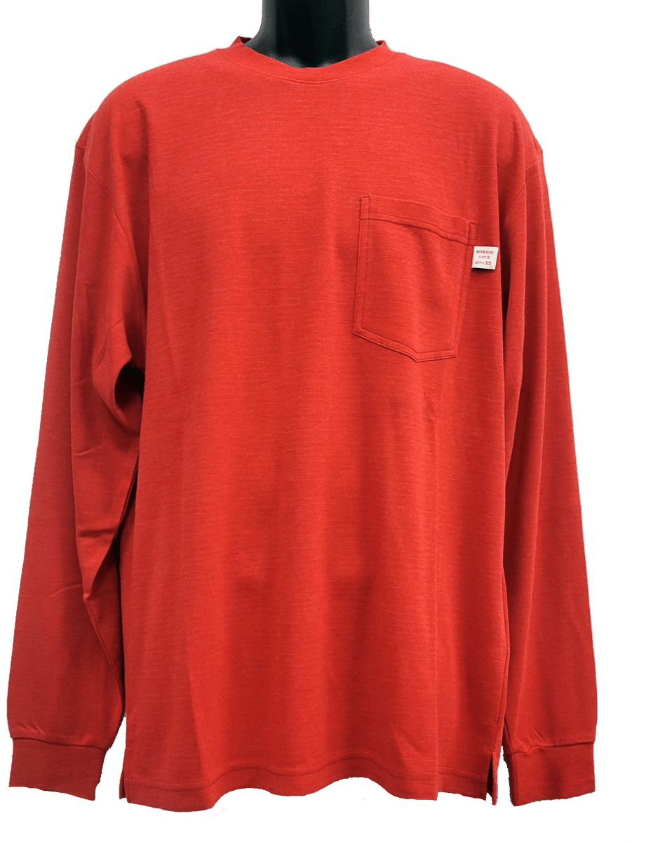 Flame Resistant LW Inherent Shirt Red – Oil and Gas Safety Supply