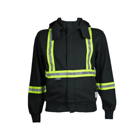 Flame Resistant Reflective Zippered Sweatshirt