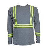 Flame Resistant Reflective Long Sleeve Shirt Gray