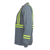 Flame Resistant Reflective Long Sleeve Shirt Gray