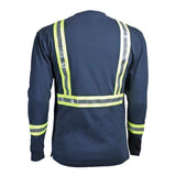 Flame Resistant Reflective Long Sleeve Shirt Navy
