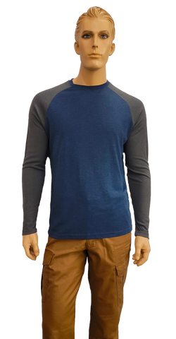 Flame Resistant Inherent Lightweight Baseball Shirt Destin/Charcoal