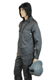 Flame Resistant Charcoal Snap Shirt Jacket