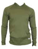 Flame Resistant Hooded Long Sleeve Shirt Moss
