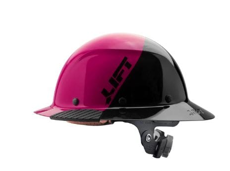 LIFT DAX CARBON FIBER FULL BRIM HARD HAT -PINK