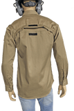 Flame Resistant Vented Khaki Snap Shirt