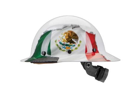 LIFT DAX FULL BRIM HARD HAT MEXICAN FLAG