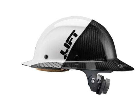 LIFT DAX CARBON FIBER FULL BRIM HARD HAT-WHITE