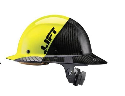 LIFT DAX CARBON FIBER FULL BRIM HARD HAT-YELLOW
