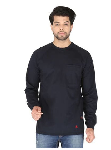 Forge FR Light Weight L/S Crew Neck Shirt Navy