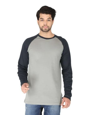 Forge FR Baseball L/S Shirt Gray/Navy