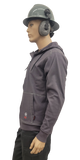 FR GRAVITY MODACRYLIC HOODIE ZIP CHARCOAL