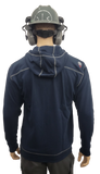 FR GRAVITY MODACRYLIC HOODIE ZIP NAVY