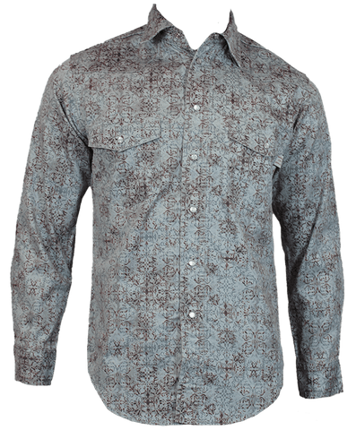 Flame Resistant Western Stonewash Snap Shirt