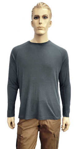 Flame Resistant Inherent Lightweight Raglan Shirt Charcoal