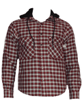 Flame Resistant Red Plaid Snap Shirt Jacket