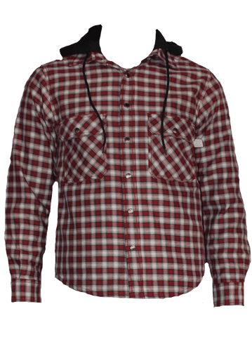 Flame Resistant Red Plaid Snap Shirt Jacket Oil and Gas Safety