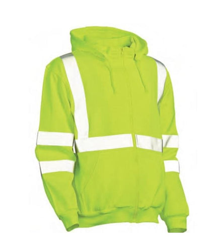 Tough Duck FR Hi-Viz Zippered Sweatshirt