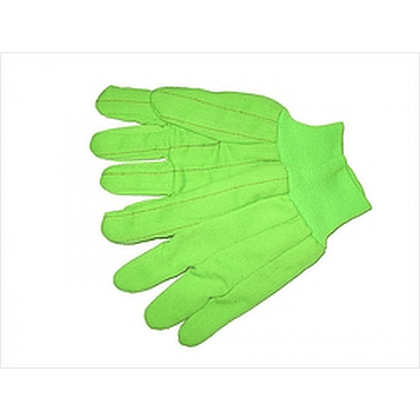 COTTON GLOVES - 12 PACK-GREEN