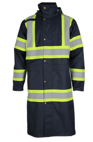 Forge FR Reflective Rain Duster- Navy