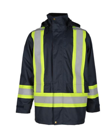 Forge FR Reflective Rain Jacket- Navy