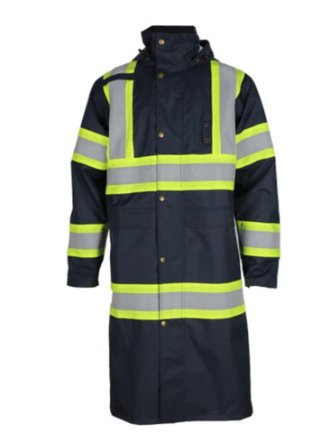 Forge FR Insulated Reflective Rain Duster- Navy
