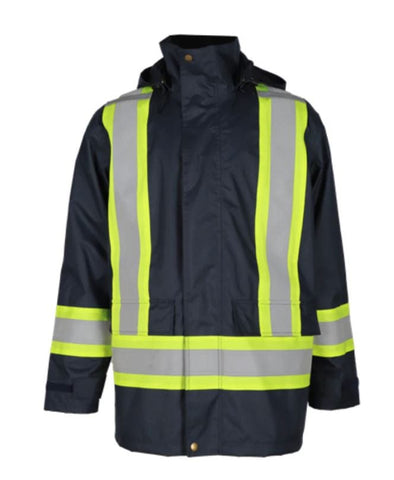 Forge FR Insulated Reflective Rain Jacket- Navy