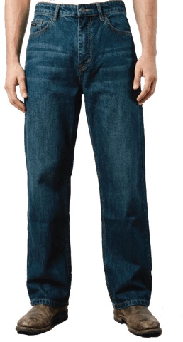 FORGE FR MENS RELAXED FIT STRETCH DENIM JEANS
