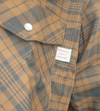 Flame Resistant Western Pecan Plaid Snap Shirt