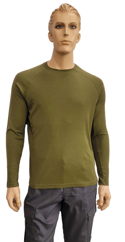 Flame Resistant Inherent Lightweight Raglan Shirt Moss