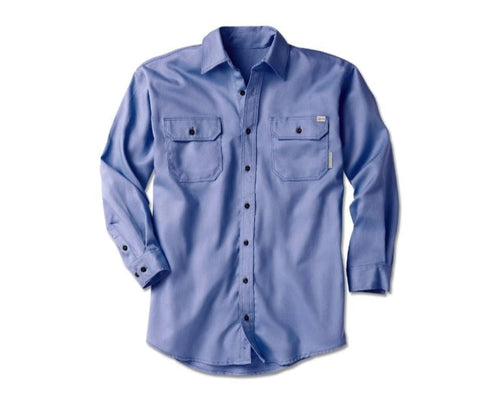 RASCO FR BUTTON UP F23 BLUE
