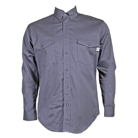 Flame Resistant Button Down Shirt Gray