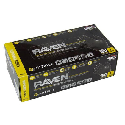 Raven Nitrile Glove - Box of 100 - Oil and Gas Safety Supply - 1